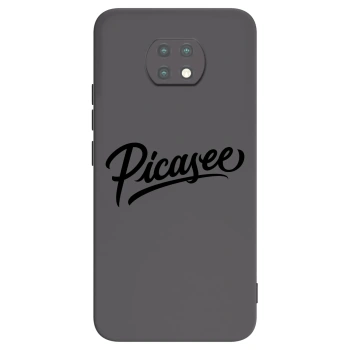 Picasee fekete szilikon tok az alábbi mobiltelefonokra Xiaomi Redmi Note 9T - Picasee - old logo - black