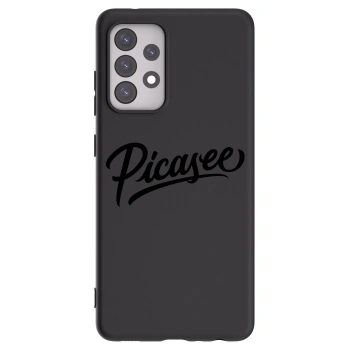 Picasee fekete szilikon tok az alábbi mobiltelefonokra Samsung Galaxy A52s 5G A528B - Picasee - old logo - black