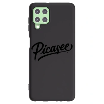 Picasee fekete szilikon tok az alábbi mobiltelefonokra Samsung Galaxy A22 A225F 4G - Picasee - old logo - black