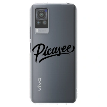 Picasee átlátszó szilikon tok az alábbi mobiltelefonokra Vivo X60 Pro 5G - Picasee - old logo - black