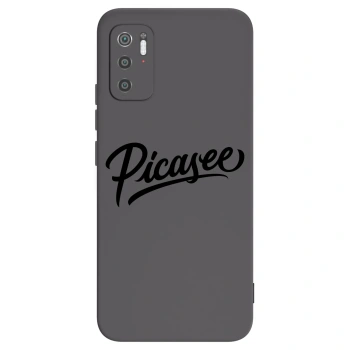 Picasee fekete szilikon tok az alábbi mobiltelefonokra Xiaomi Poco M3 Pro 5G - Picasee - old logo - black