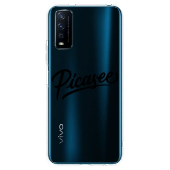 Picasee átlátszó szilikon tok az alábbi mobiltelefonokra Vivo Y11s - Picasee - old logo - black