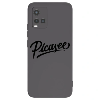 Picasee fekete szilikon tok az alábbi mobiltelefonokra Vivo Y33s - Picasee - old logo - black