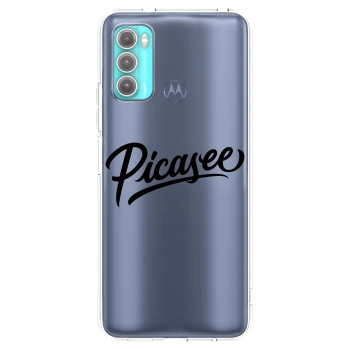 Picasee átlátszó szilikon tok az alábbi mobiltelefonokra Motorola Moto G60 - Picasee - old logo - black