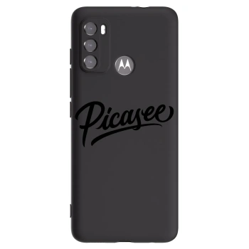 Picasee fekete szilikon tok az alábbi mobiltelefonokra Motorola Moto G60 - Picasee - old logo - black
