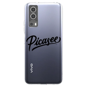 Picasee átlátszó szilikon tok az alábbi mobiltelefonokra Vivo Y72 5G - Picasee - old logo - black