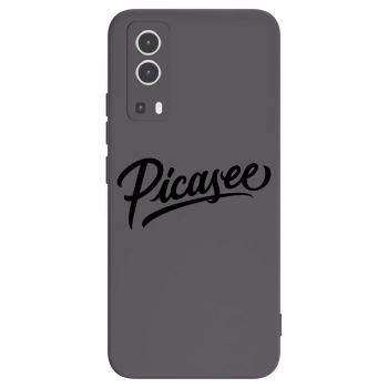 Picasee fekete szilikon tok az alábbi mobiltelefonokra Vivo Y72 5G - Picasee - old logo - black