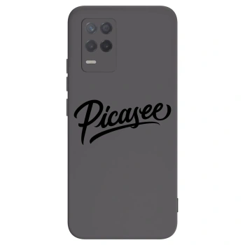 Picasee fekete szilikon tok az alábbi mobiltelefonokra Realme 8 5G - Picasee - old logo - black