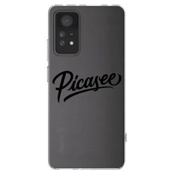 Picasee átlátszó szilikon tok az alábbi mobiltelefonokra Xiaomi Redmi Note 11 Pro 5G - Picasee - old logo - black