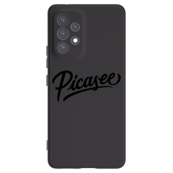 Picasee fekete szilikon tok az alábbi mobiltelefonokra Samsung Galaxy A53 5G A536 - Picasee - old logo - black