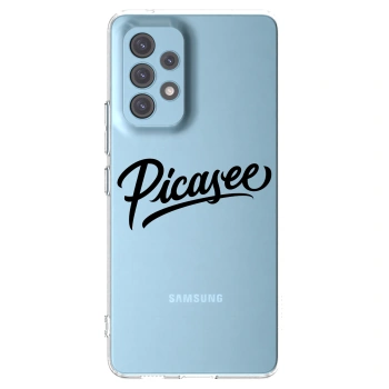 Picasee átlátszó szilikon tok az alábbi mobiltelefonokra Samsung Galaxy A53 5G A536 - Picasee - old logo - black