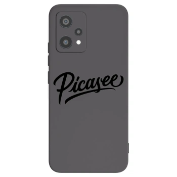 Picasee fekete szilikon tok az alábbi mobiltelefonokra Realme 9 Pro 5G - Picasee - old logo - black