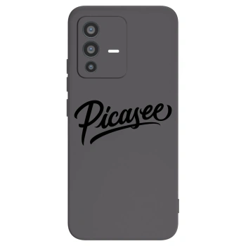 Picasee fekete szilikon tok az alábbi mobiltelefonokra Vivo V23 5G - Picasee - old logo - black