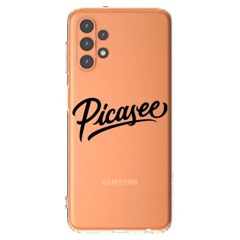 Picasee átlátszó szilikon tok az alábbi mobiltelefonokra Samsung Galaxy A13 4G A135 - Picasee - old logo - black