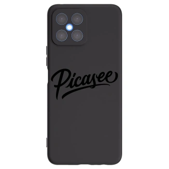 Picasee fekete szilikon tok az alábbi mobiltelefonokra Honor X8 4G - Picasee - old logo - black