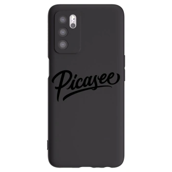 Picasee fekete szilikon tok az alábbi mobiltelefonokra OPPO A16s - Picasee - old logo - black