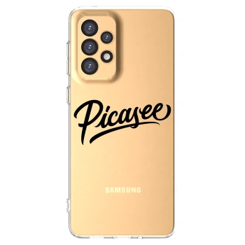 Picasee átlátszó szilikon tok az alábbi mobiltelefonokra Samsung Galaxy A33 5G A336 - Picasee - old logo - black