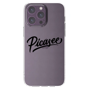 Picasee átlátszó szilikon tok az alábbi mobiltelefonokra Apple iPhone 14 Pro Max - Picasee - old logo - black
