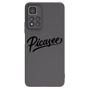 Picasee fekete szilikon tok az alábbi mobiltelefonokra Xiaomi Redmi Note 11 Pro+ 5G - Picasee - old logo - black