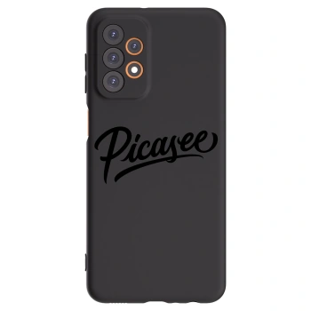 Picasee fekete szilikon tok az alábbi mobiltelefonokra Samsung Galaxy A23 A235F 4G - Picasee - old logo - black