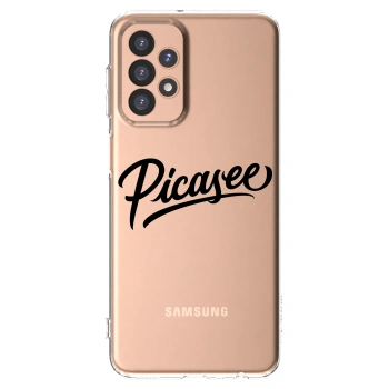 Picasee átlátszó szilikon tok az alábbi mobiltelefonokra Samsung Galaxy A23 A236B 5G - Picasee - old logo - black