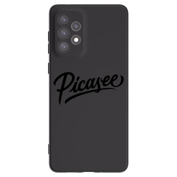 Picasee fekete szilikon tok az alábbi mobiltelefonokra Samsung Galaxy A73 5G - Picasee - old logo - black