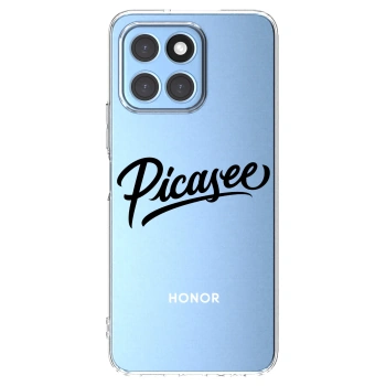 Picasee átlátszó szilikon tok az alábbi mobiltelefonokra Honor X8 5G - Picasee - old logo - black