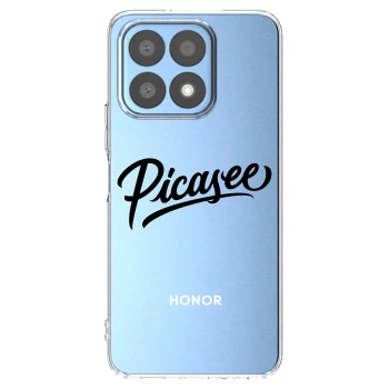 Picasee átlátszó szilikon tok az alábbi mobiltelefonokra Honor X8a - Picasee - old logo - black