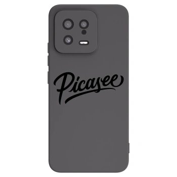 Picasee fekete szilikon tok az alábbi mobiltelefonokra Xiaomi 13 - Picasee - old logo - black