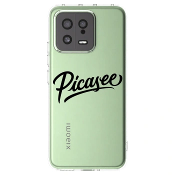 Picasee átlátszó szilikon tok az alábbi mobiltelefonokra Xiaomi 13 - Picasee - old logo - black