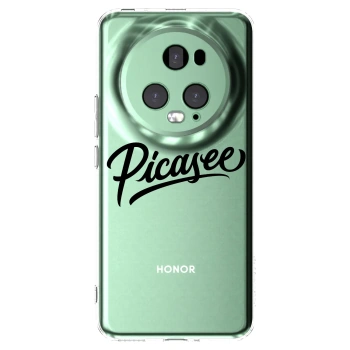 Picasee átlátszó szilikon tok az alábbi mobiltelefonokra Honor Magic5 Pro - Picasee - old logo - black