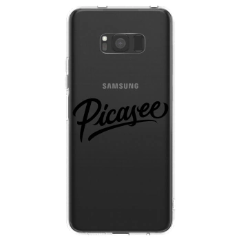 Picasee átlátszó szilikon tok az alábbi mobiltelefonokra Samsung Galaxy S8 G950F - Picasee - old logo - black