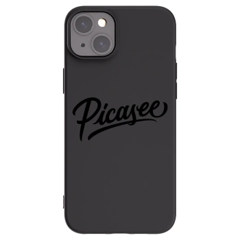 Picasee fekete szilikon tok az alábbi mobiltelefonokra Apple iPhone 15 Plus - Picasee - old logo - black