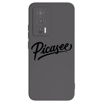Picasee fekete szilikon tok az alábbi mobiltelefonokra Xiaomi Poco F5 Pro 5G - Picasee - old logo - black