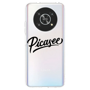 Picasee átlátszó szilikon tok az alábbi mobiltelefonokra Honor Magic4 Lite 5G - Picasee - old logo - black