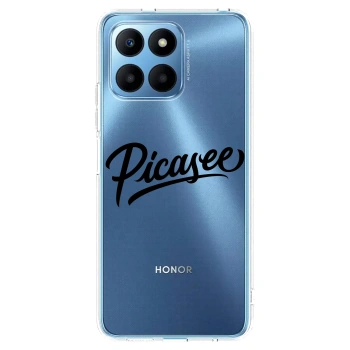Picasee átlátszó szilikon tok az alábbi mobiltelefonokra Honor 70 Lite - Picasee - old logo - black