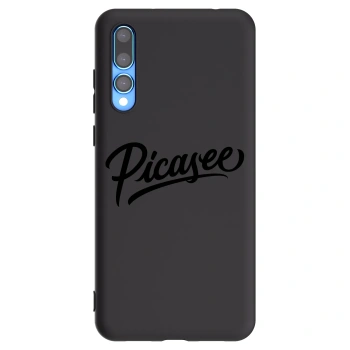 Picasee fekete szilikon tok az alábbi mobiltelefonokra Huawei P20 Pro - Picasee - old logo - black