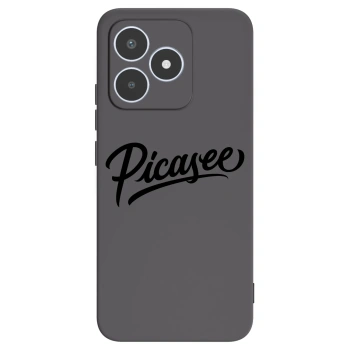 Picasee fekete szilikon tok az alábbi mobiltelefonokra Realme C53 - Picasee - old logo - black