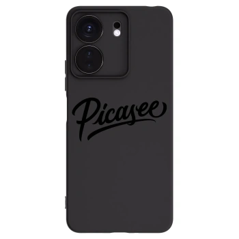 Picasee fekete szilikon tok az alábbi mobiltelefonokra Xiaomi Redmi 13C 4G - Picasee - old logo - black