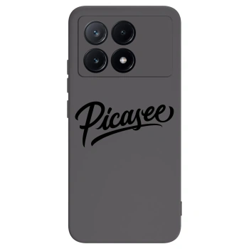 Picasee fekete szilikon tok az alábbi mobiltelefonokra Xiaomi Poco X6 Pro - Picasee - old logo - black