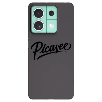 Picasee fekete szilikon tok az alábbi mobiltelefonokra Xiaomi Redmi Note 13 5G - Picasee - old logo - black