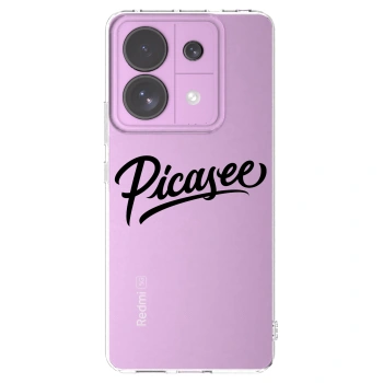 Picasee átlátszó szilikon tok az alábbi mobiltelefonokra Xiaomi Redmi Note 13 Pro 5G - Picasee - old logo - black