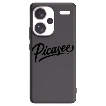 Picasee fekete szilikon tok az alábbi mobiltelefonokra Xiaomi Redmi Note 13 Pro+ 5G - Picasee - old logo - black