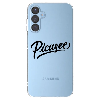 Picasee átlátszó szilikon tok az alábbi mobiltelefonokra Samsung Galaxy A15 A156B 5G - Picasee - old logo - black