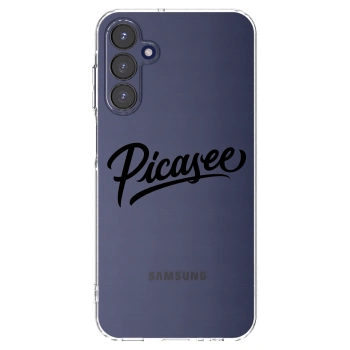 Picasee átlátszó szilikon tok az alábbi mobiltelefonokra Samsung Galaxy A15 A155F 4G - Picasee - old logo - black