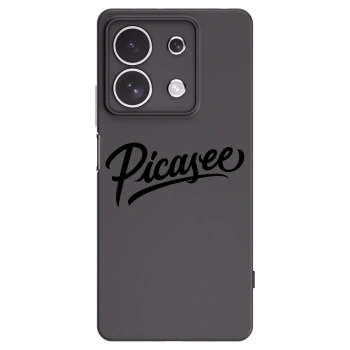 Picasee fekete szilikon tok az alábbi mobiltelefonokra Xiaomi Redmi Note 13 4G - Picasee - old logo - black