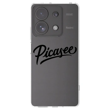 Picasee átlátszó szilikon tok az alábbi mobiltelefonokra Xiaomi Redmi Note 13 Pro 4G - Picasee - old logo - black