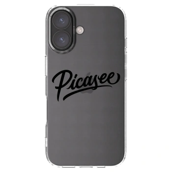 Picasee átlátszó szilikon tok az alábbi mobiltelefonokra Apple iPhone 16 - Picasee - old logo - black