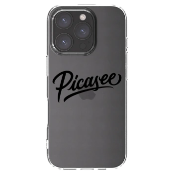 Picasee átlátszó szilikon tok az alábbi mobiltelefonokra Apple iPhone 16 Pro - Picasee - old logo - black