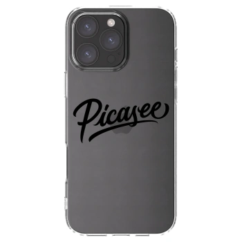 Picasee átlátszó szilikon tok az alábbi mobiltelefonokra Apple iPhone 16 Pro Max - Picasee - old logo - black